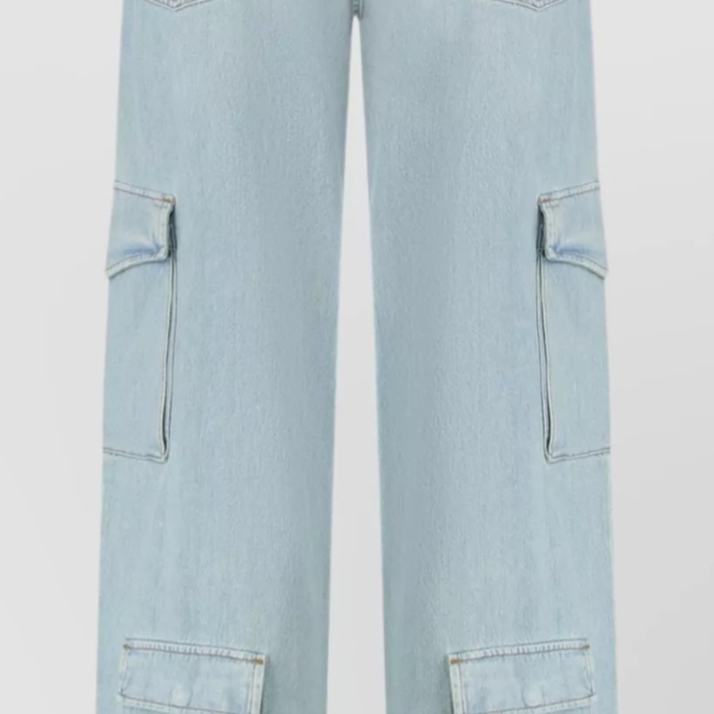 Light Blue Wide Leg Jeans